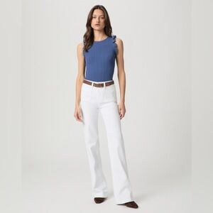 PAIGE White Flare & Wide Leg Jeans
